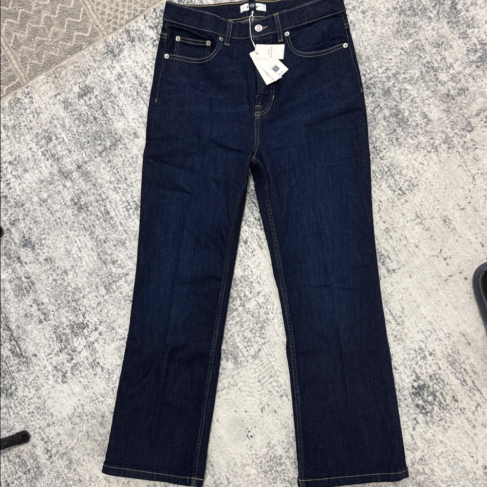 NWT SPANX Kick Flare Dark Blue Women's Jeans - Picture 4 of 6